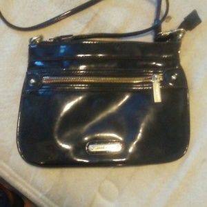 Anne Klein patent leather handbag